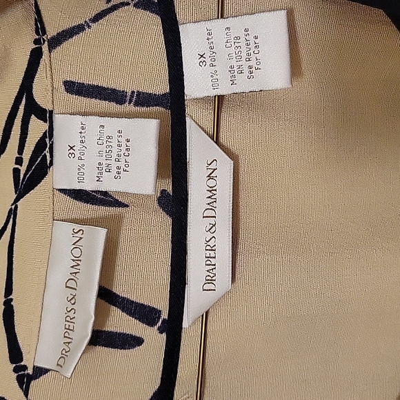 Draper's & Damon's Asian-inspired 2-piece shell & jacket set in 3X - Picture 2 of 11